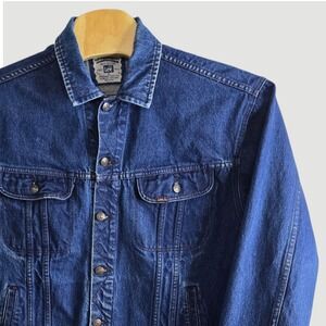 Vintage Lee Denim Jacket Mens‎ XL Blue Cotton Classic Trucker Style